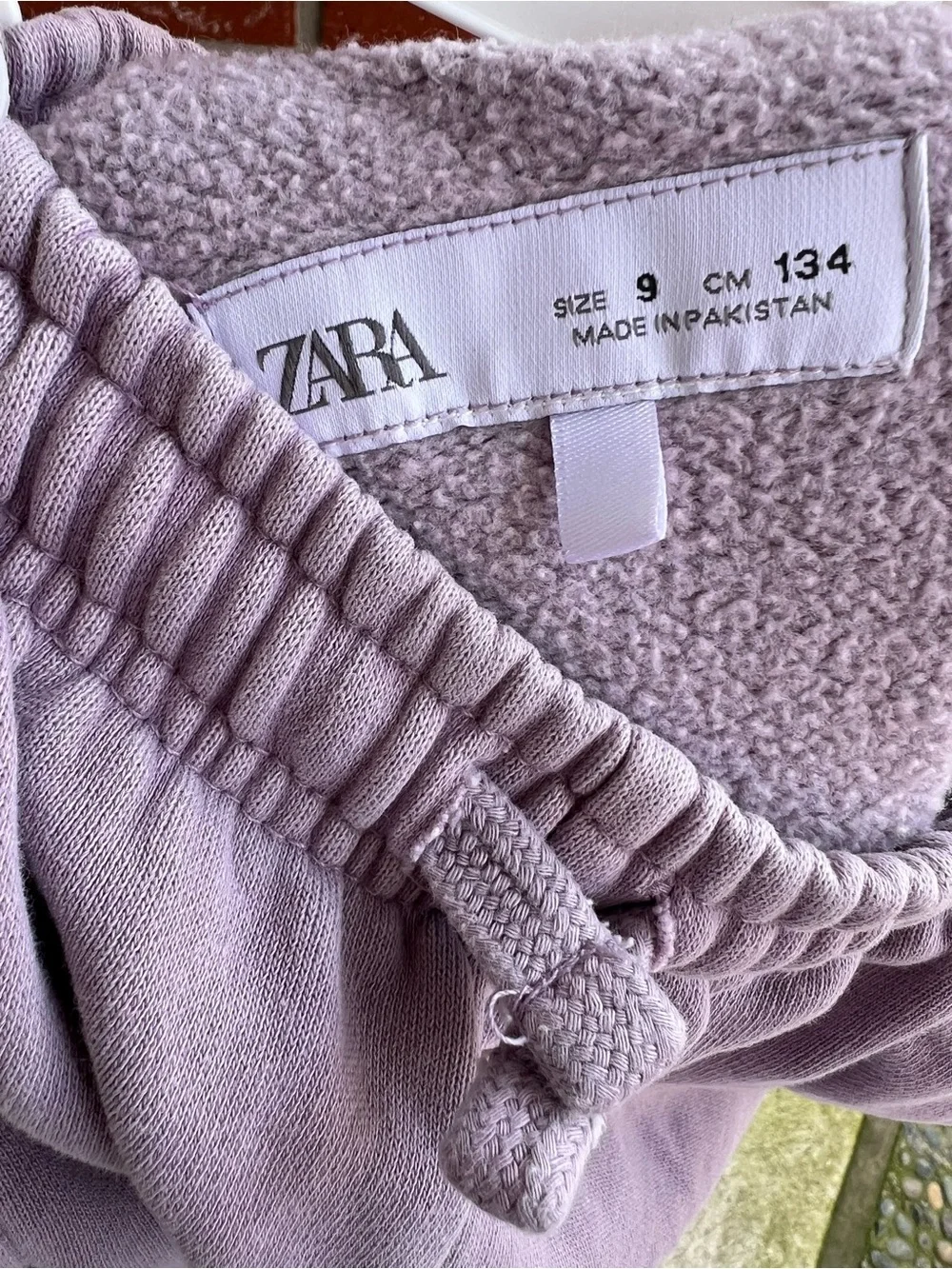 Zara Kids Cargo Sweatpants Bundle in Beige and Lavender